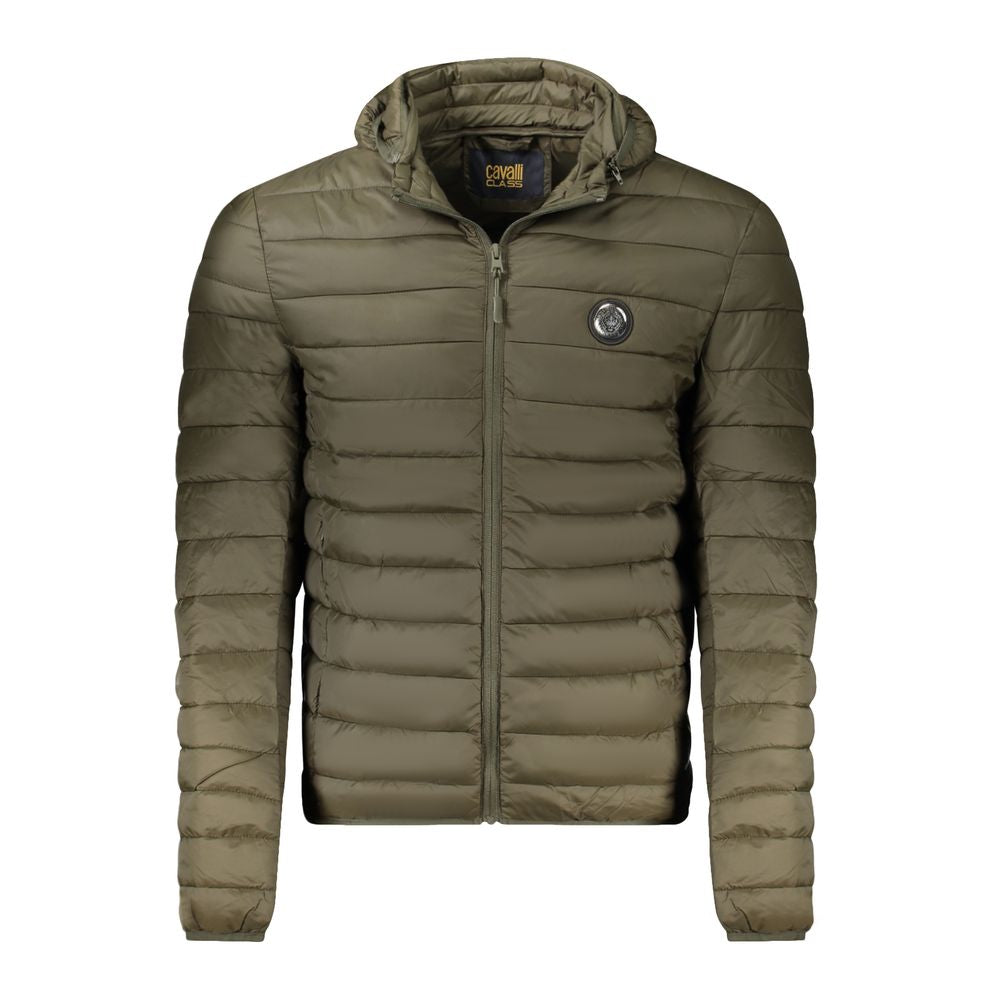 Cavalli Class Verde Polyester Mens Jacket - ClickThatClicks 