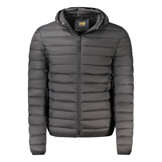 Cavalli Class Black Polyester Men's Jacket - ClickThatClicks 