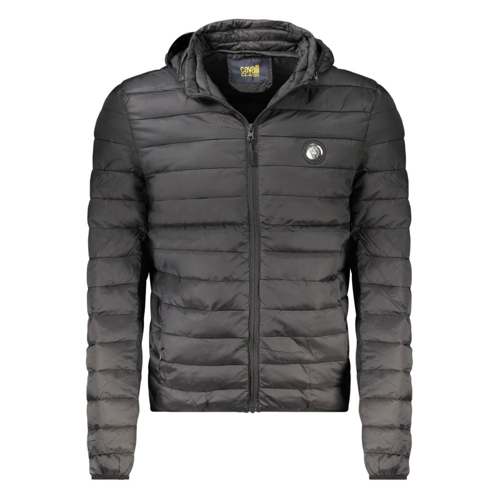 Cavalli Class Black Polyester Men's Jacket - ClickThatClicks 