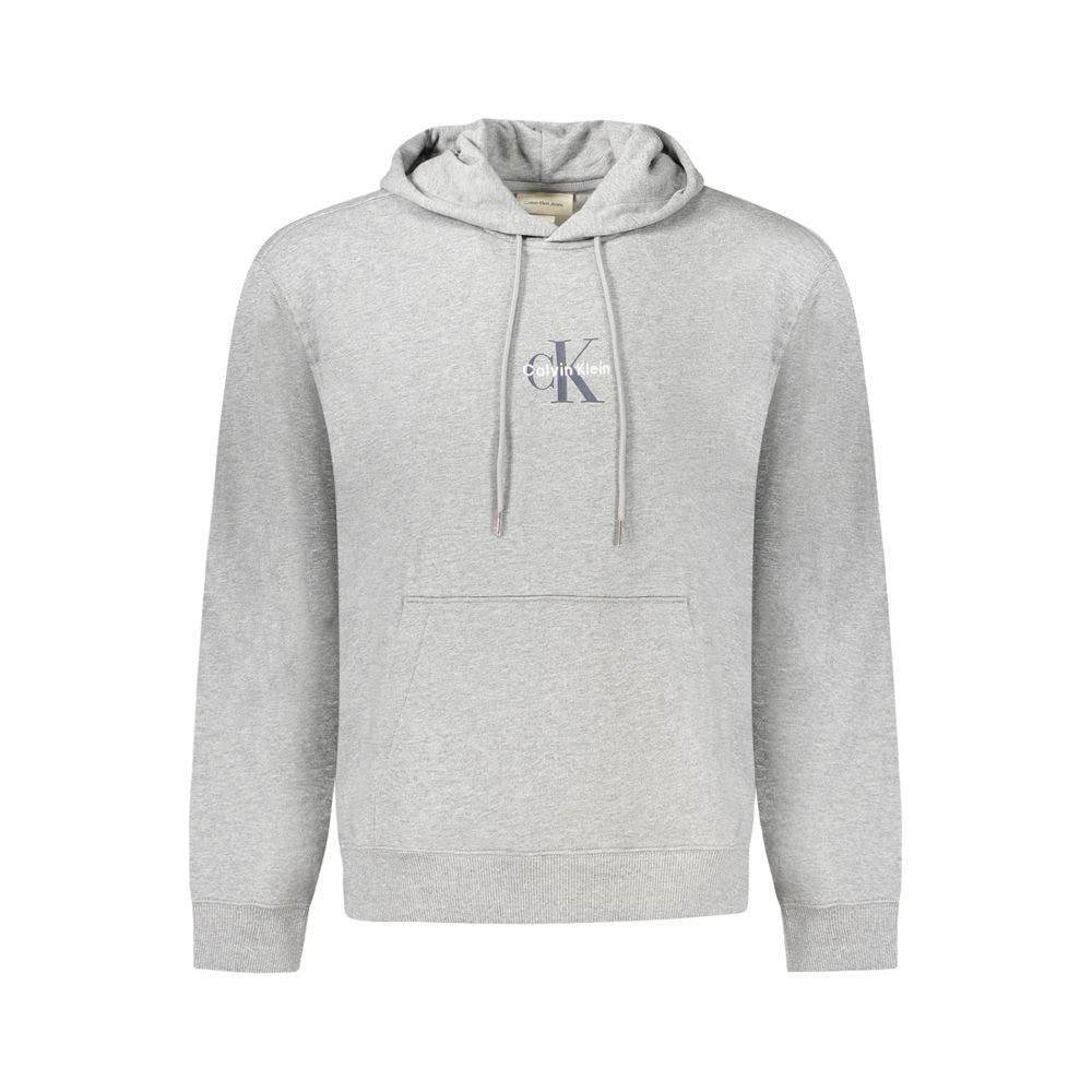 Calvin Klein "Grigio Cotton Men's Sweatshirt with Hood" - ClickThatClicks 