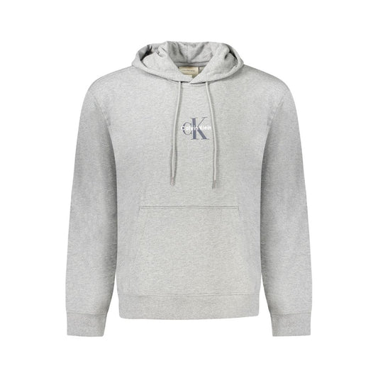 Calvin Klein "Grigio Cotton Men's Sweatshirt with Hood" - ClickThatClicks 