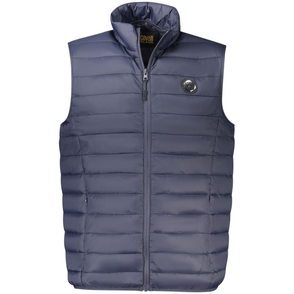 Cavalli Class Blu Polyester Men's Jacket - ClickThatClicks 