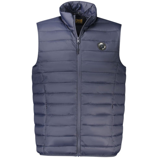 Cavalli Class Blu Polyester Men's Jacket - ClickThatClicks 