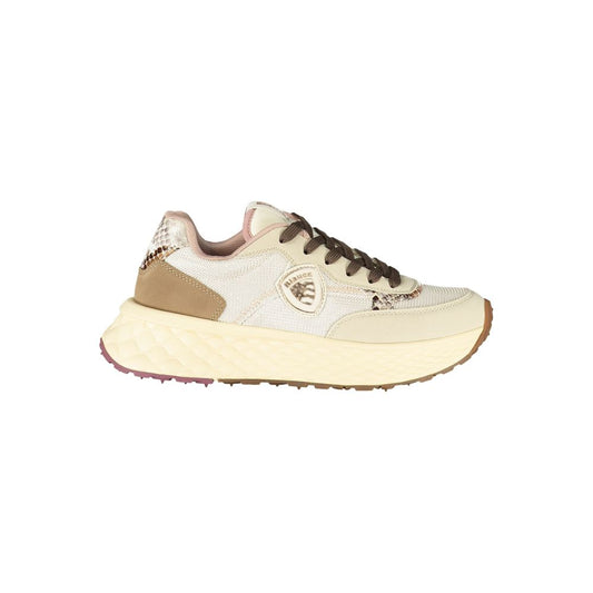 Blauer Beige Leather Women Sneaker - ClickThatClicks 