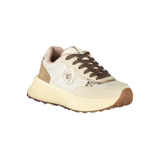 Blauer Beige Leather Women Sneaker - ClickThatClicks 