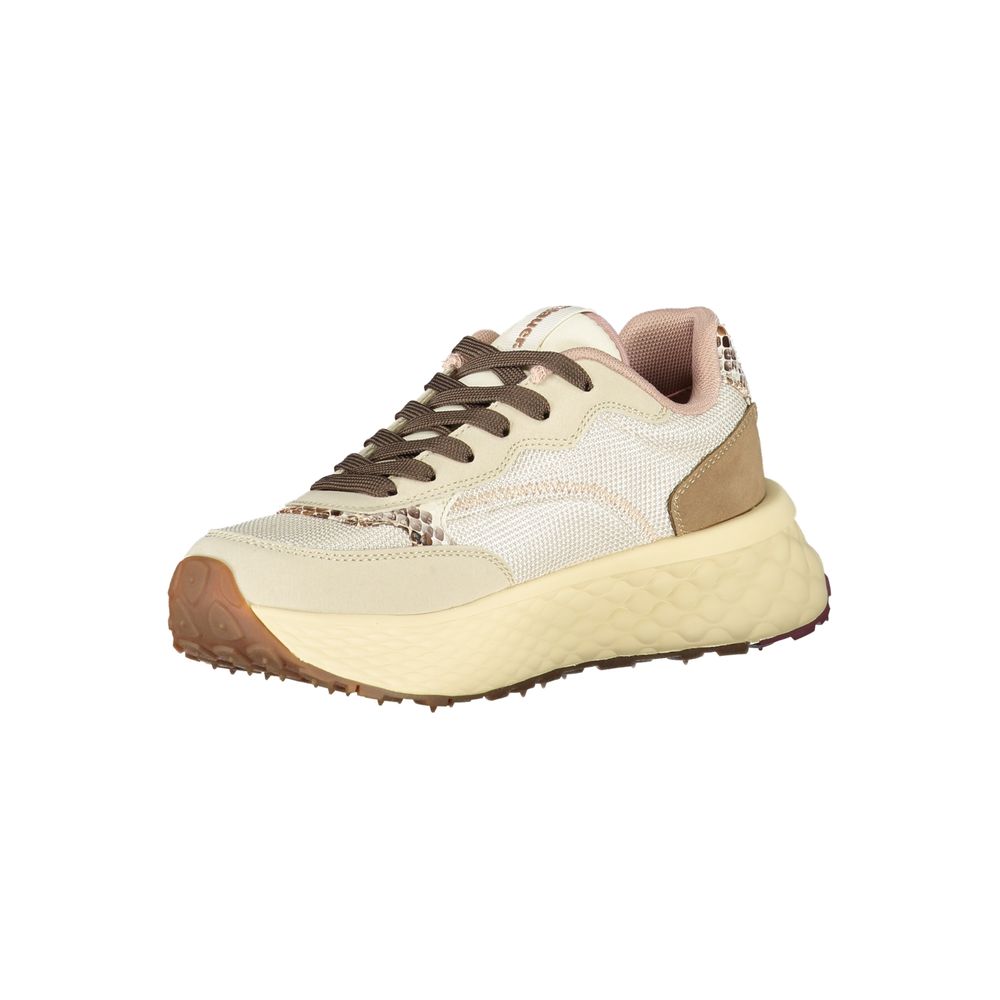 Blauer Beige Leather Women Sneaker - ClickThatClicks 