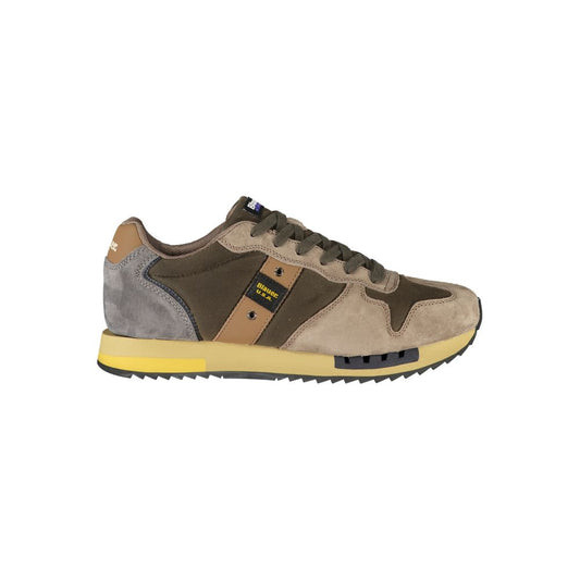 Blauer Green Leather Men Sneaker - ClickThatClicks 