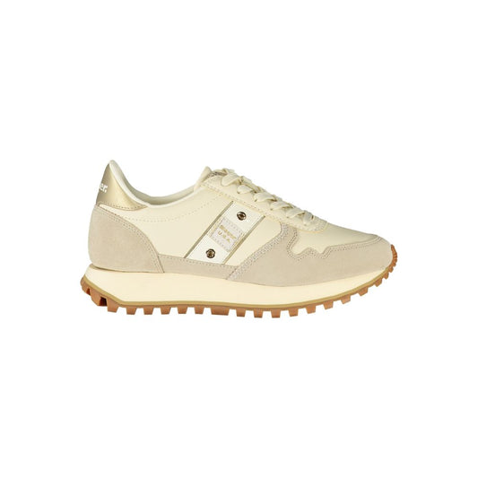 Blauer Beige Leather Women Sneaker - ClickThatClicks 