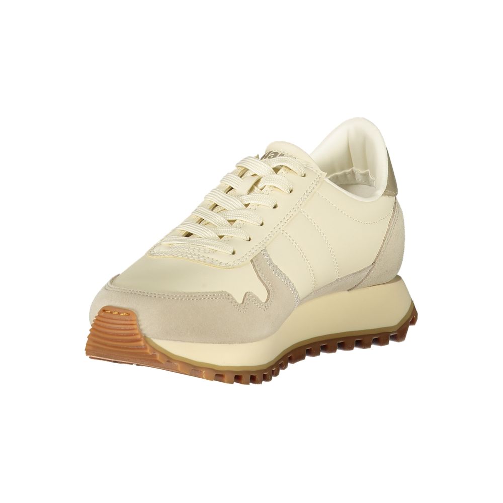 Blauer Beige Leather Women Sneaker - ClickThatClicks 