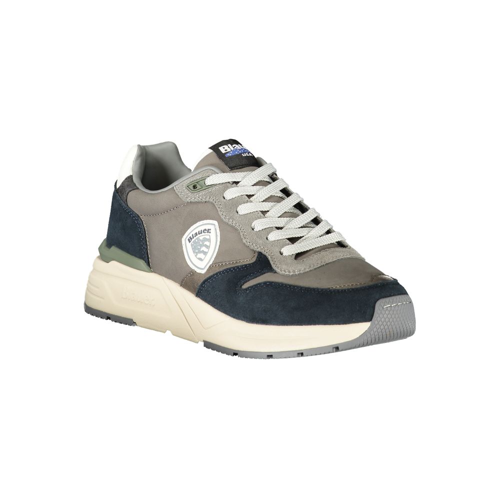 Blauer Grigio Polyurethane Men Sneaker - ClickThatClicks 