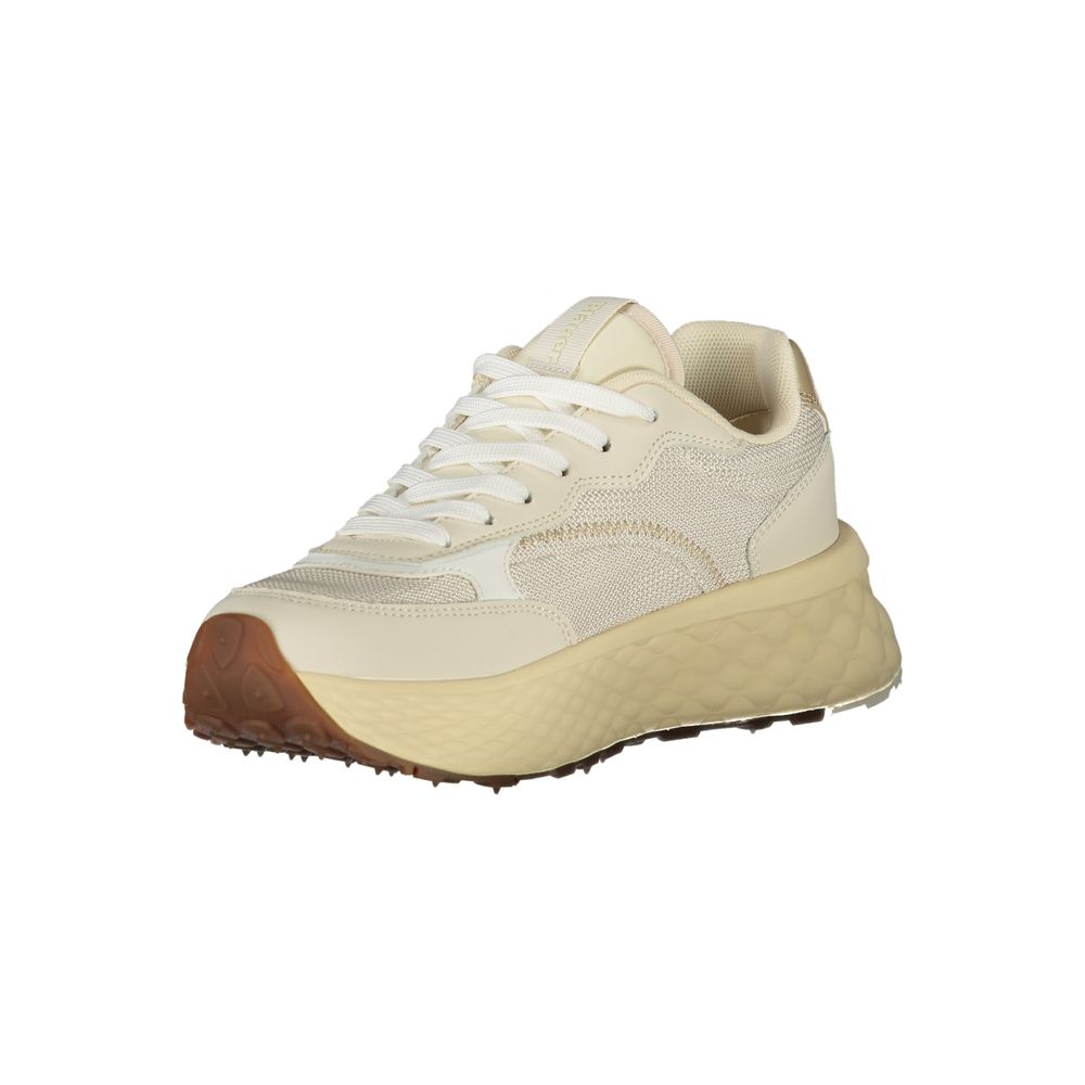 Blauer Beige Leather Women Sneaker - ClickThatClicks 