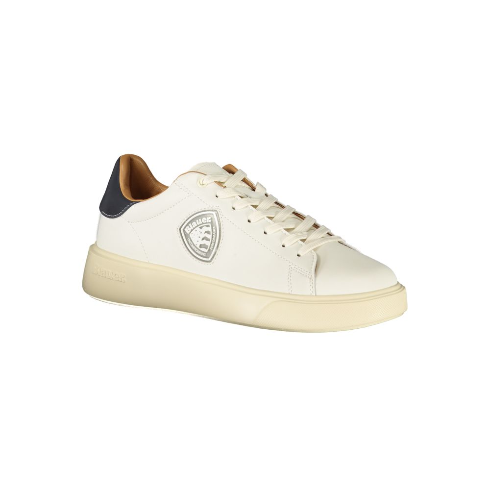 Blauer White Polyester Men Sneaker - ClickThatClicks 