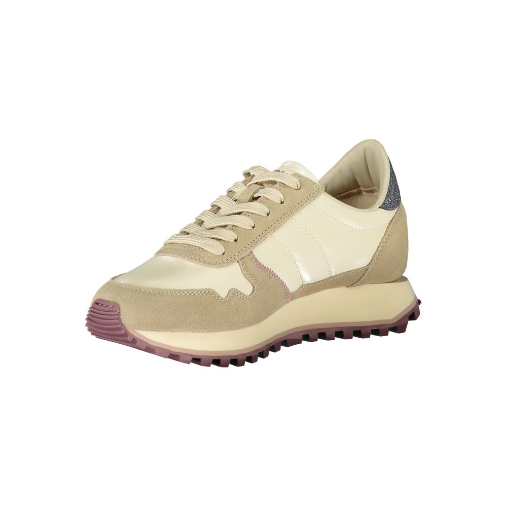 Blauer Beige Polyester Women Sneaker - ClickThatClicks 
