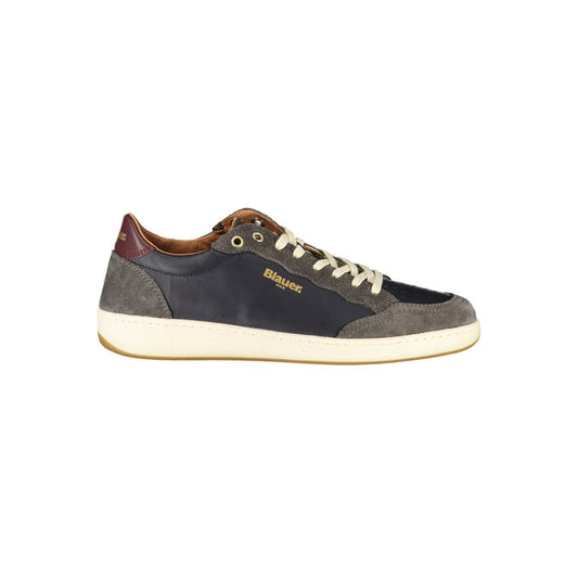 Blauer Blue Leather Men Sneaker - ClickThatClicks 