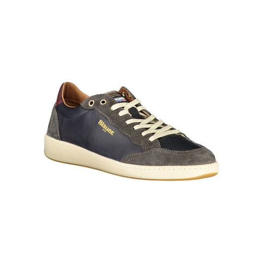 Blauer Blue Leather Men Sneaker - ClickThatClicks 