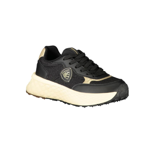 Blauer Black Leather Women Sneaker - ClickThatClicks 