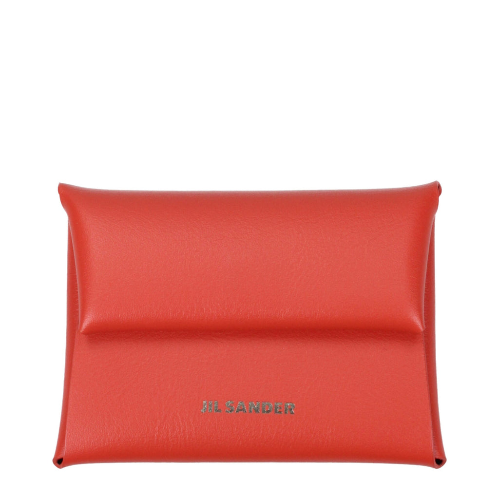 Jil Sander Orange Leather Wallet