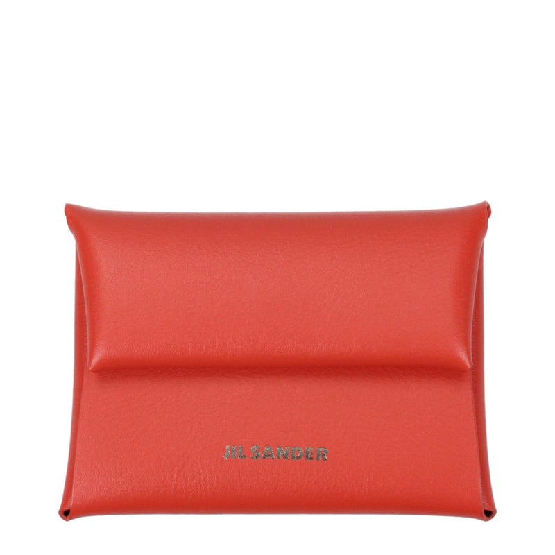 Jil Sander Orange Leather Wallet