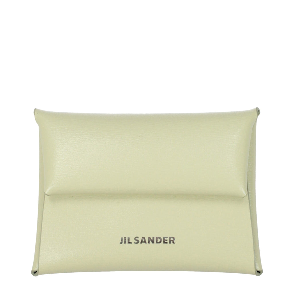 Jil Sander Green Leather Wallet