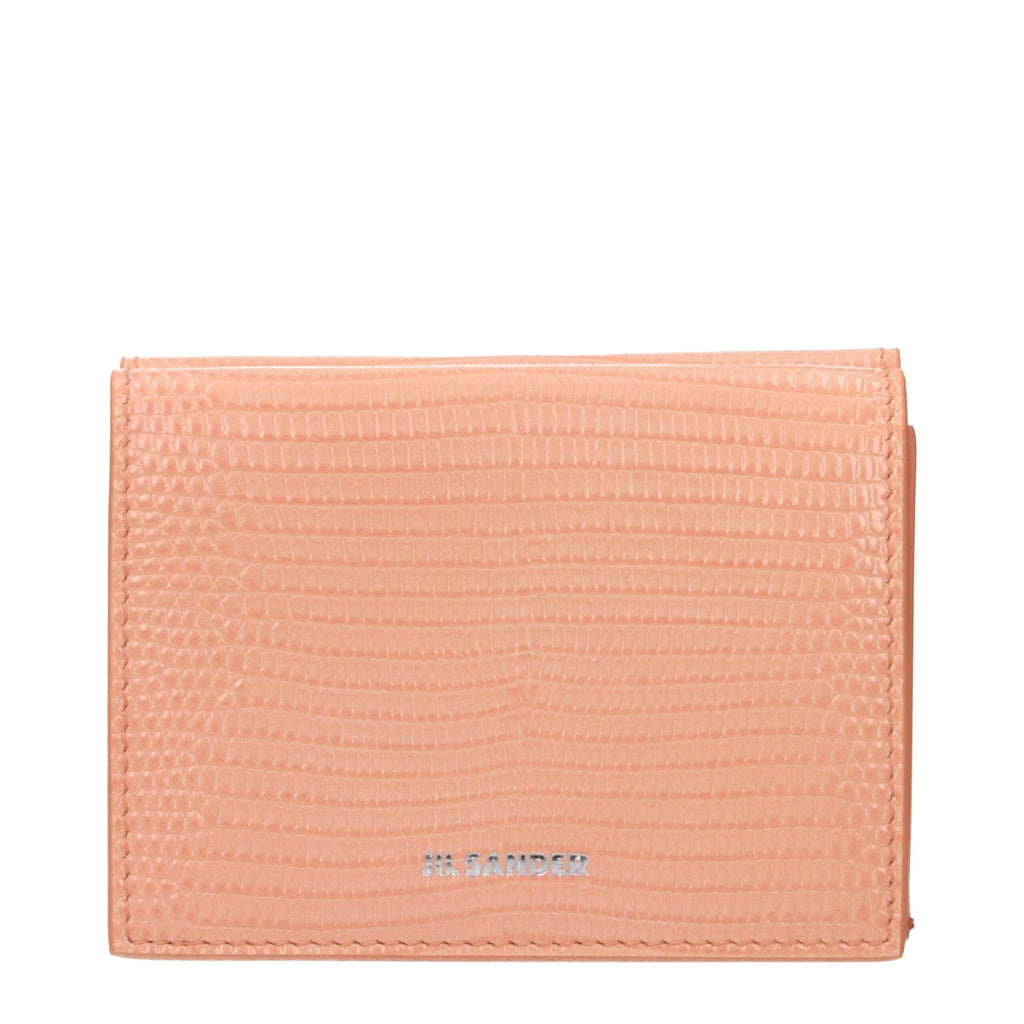 Jil Sander Pink Leather Wallet