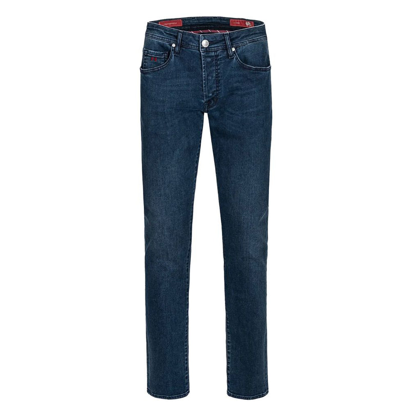 Tramarossa Blue Cotton Jeans Denim