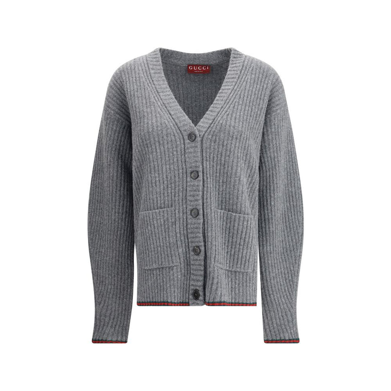 Gucci Gray Wool Cardigan
