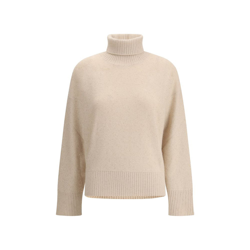Fabiana Filippi Beige Wool Turtleneck
