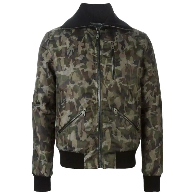 Dolce & Gabbana Army Cotton Jackets & Coat