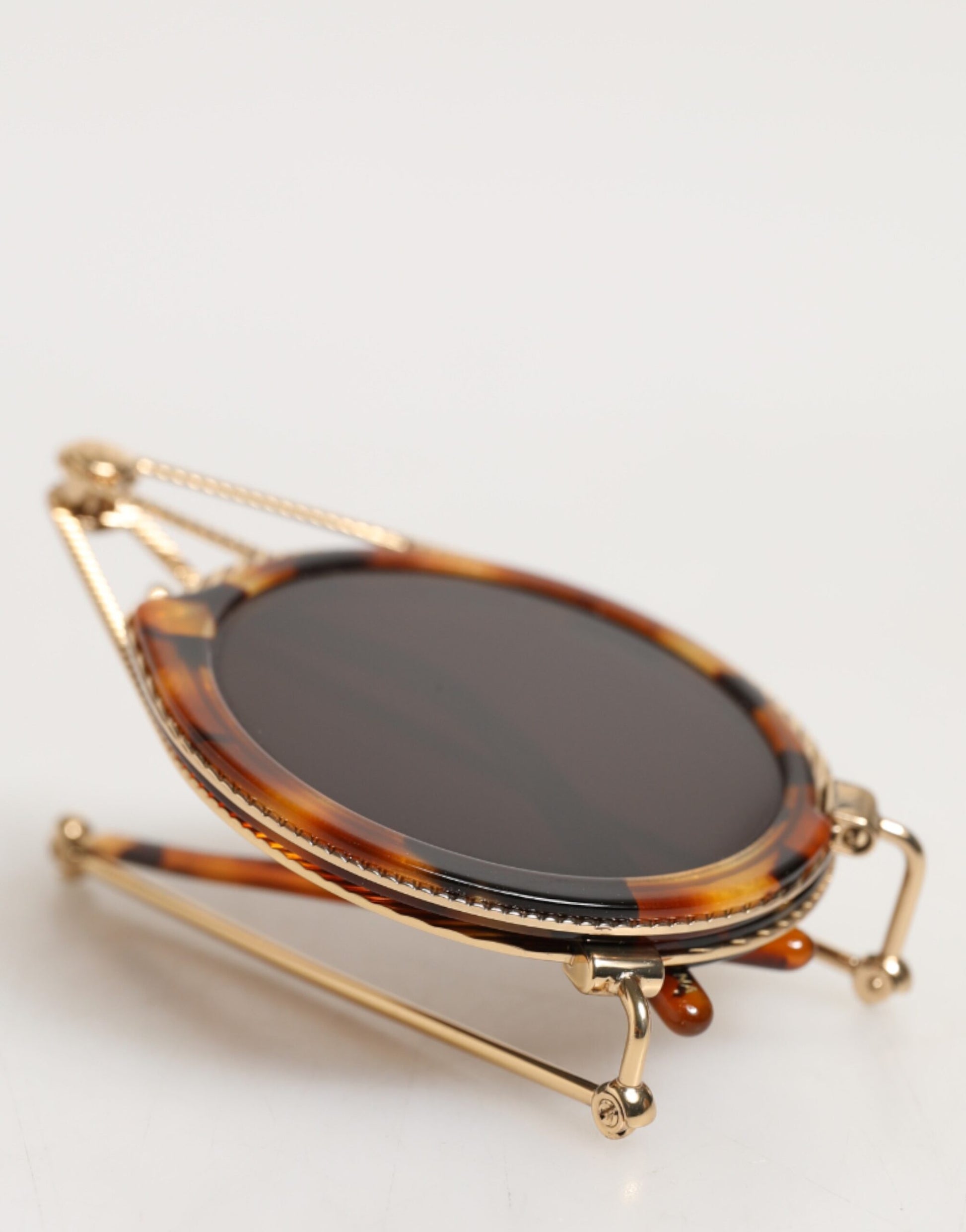 Dolce & Gabbana Gold Havana Frame DG Fatto A Mano Eyewea Sunglasses - ClickThatClicks 