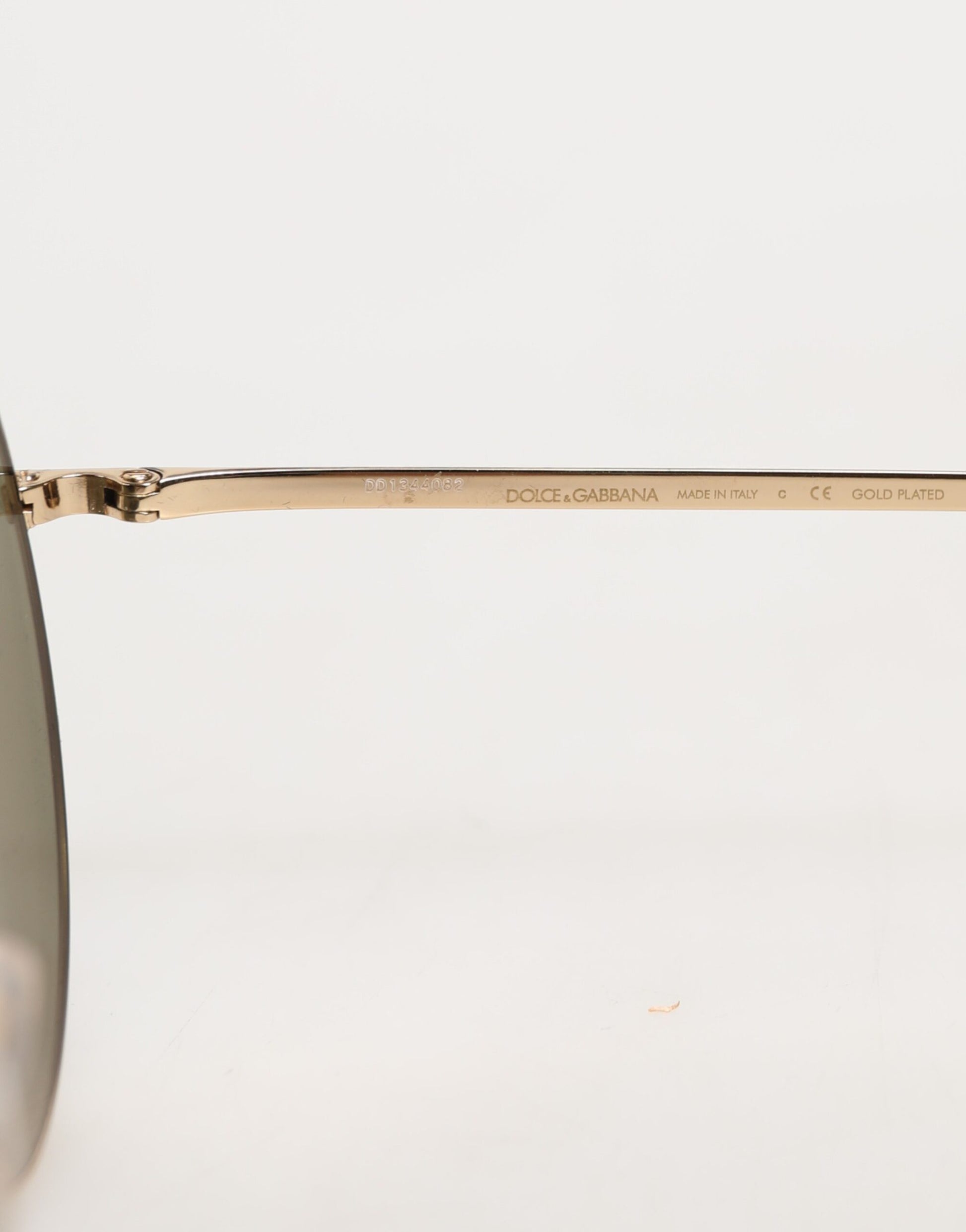 Dolce & Gabbana Gold Metal Round Shades Eyewear Sunglasses - ClickThatClicks 