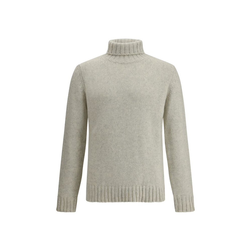 Aragona Cashmere Gray Alpaca Vicugna Pacos Turtleneck