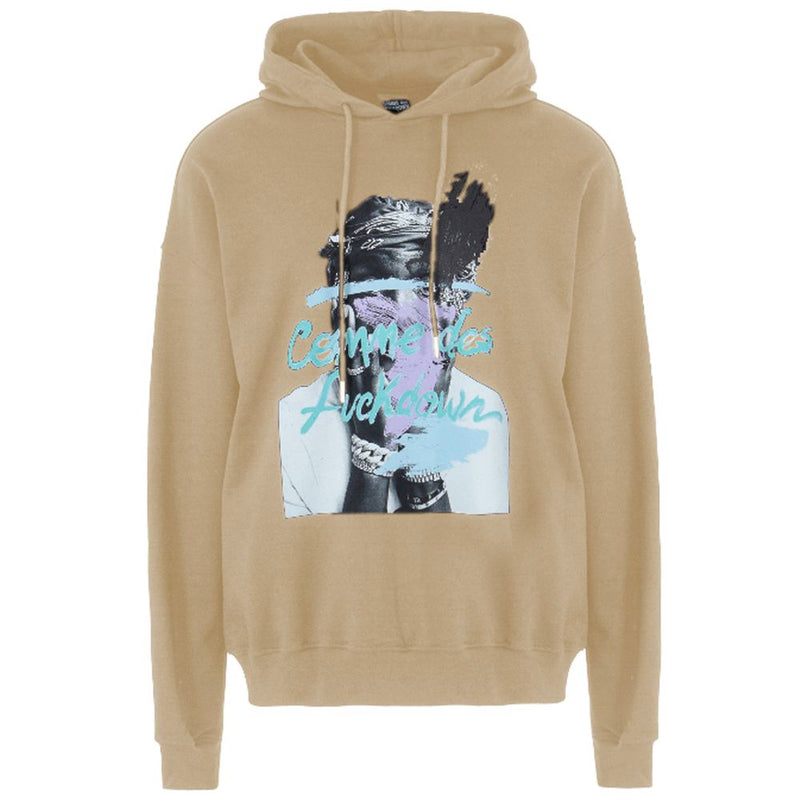 Comme Des Fuckdown Beige Cotton Sweatshirt
