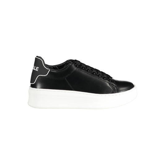 Gaelle Paris Black Polyurethane Women Sneaker - ClickThatClicks 