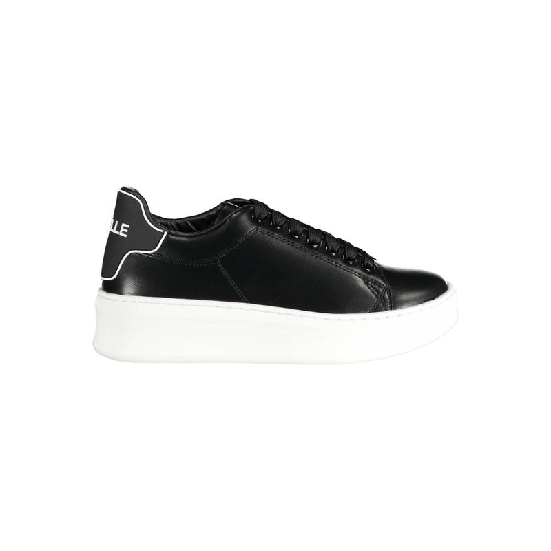 Gaelle Paris Black Polyethylene Sneaker