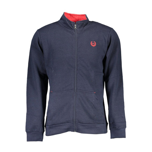 Gianmarco Venturi Blue Polyester Men Sweatshirt - ClickThatClicks 