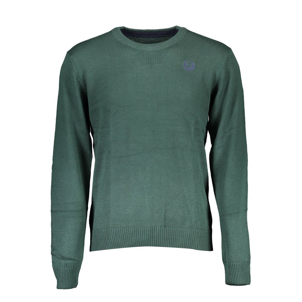 Gianmarco Venturi Verde Cotton Men Sweater - ClickThatClicks 