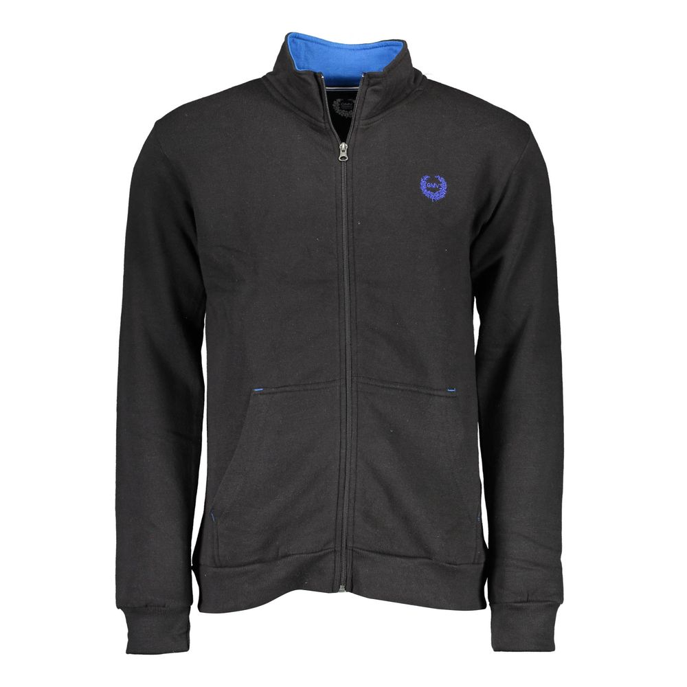Gianmarco Venturi Black Polyester Men's Sweatshirt - ClickThatClicks 