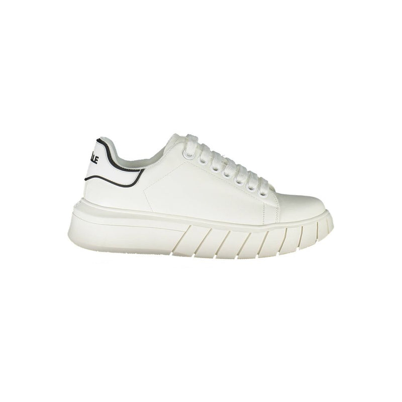 Gaelle Paris White Polyester Sneaker