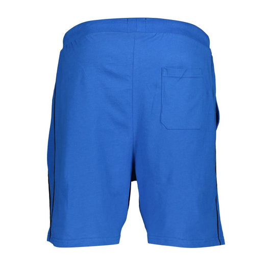 Gianmarco Venturi Blue Cotton Men's Sweatpant Shorts - ClickThatClicks 