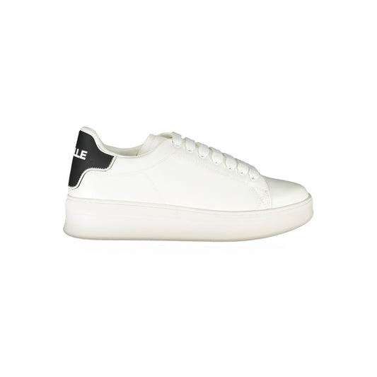 Gaelle Paris Bianco Poliuretano Men Sneaker - ClickThatClicks 