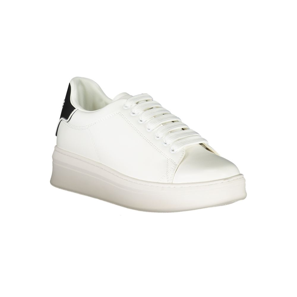 Gaelle Paris Bianco Poliuretano Men Sneaker - ClickThatClicks 