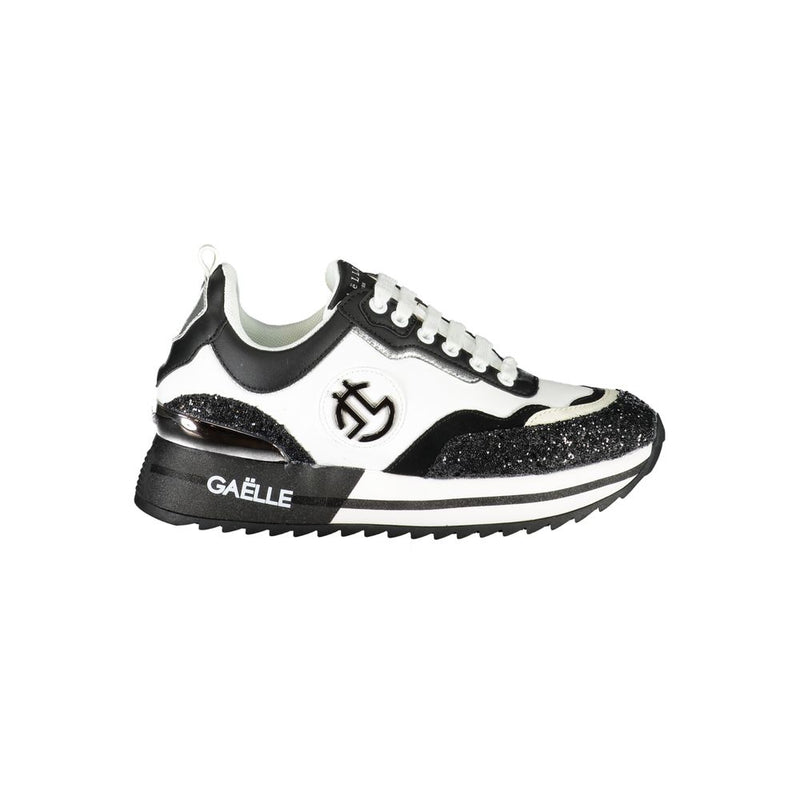 Gaelle Paris Black Polyester Sneaker