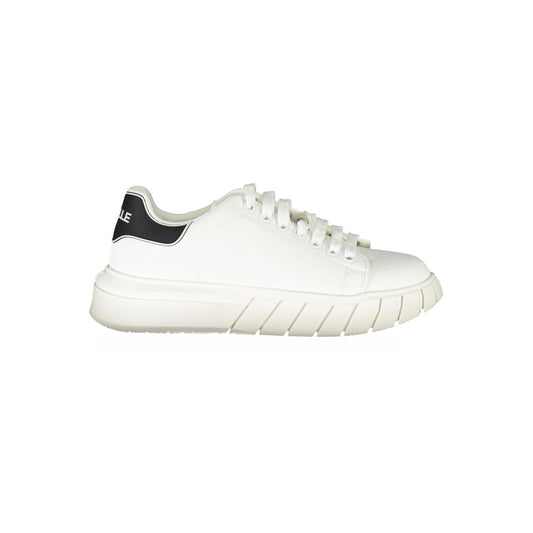 Gaelle Paris Bianco Polyurethane Men Sneaker - ClickThatClicks 