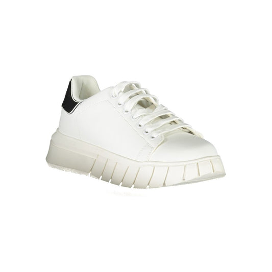 Gaelle Paris Bianco Polyurethane Men Sneaker - ClickThatClicks 