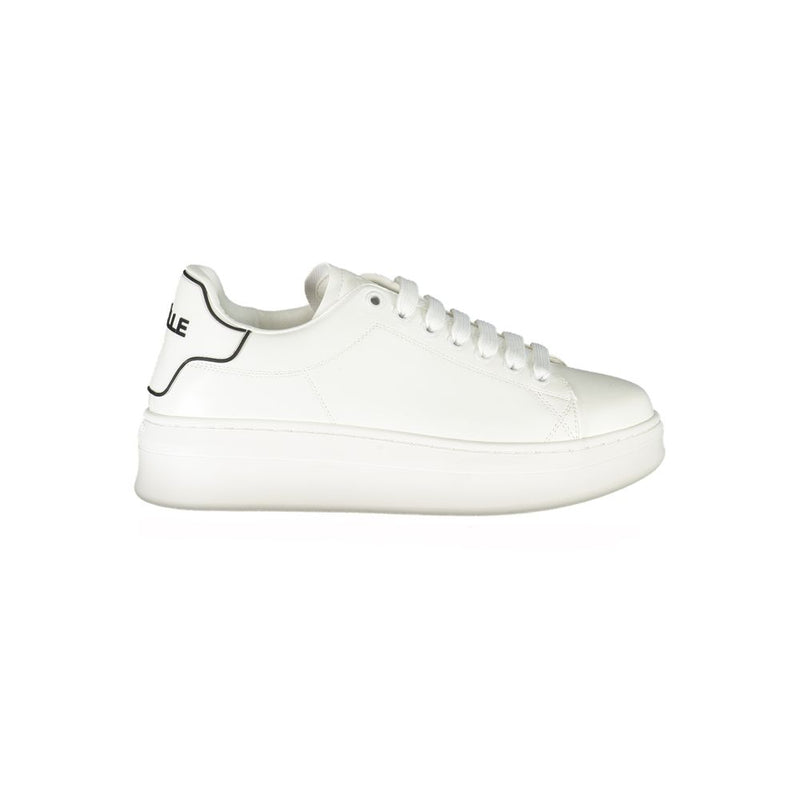 Gaelle Paris White Polyethylene Sneaker