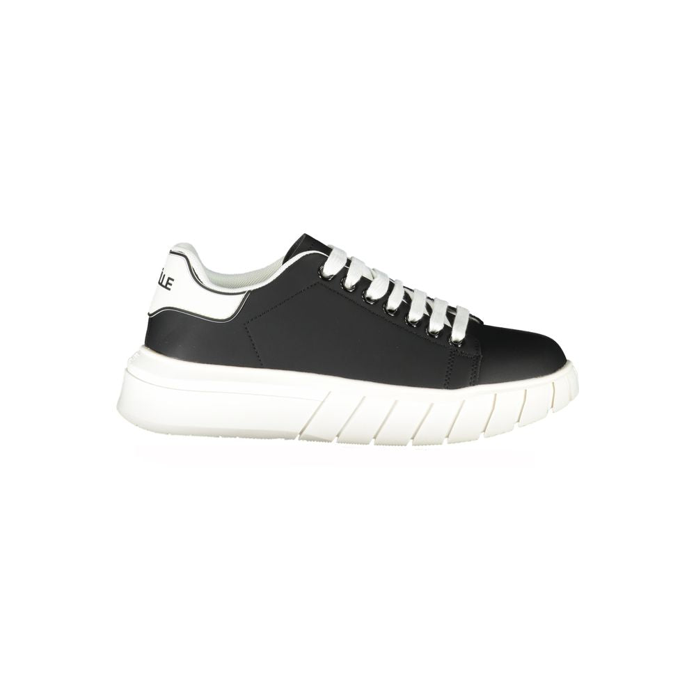 Gaelle Paris Black Polyurethane Men Sneaker - ClickThatClicks 