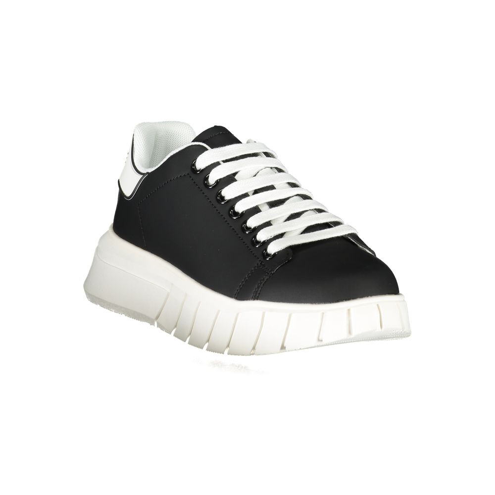 Gaelle Paris Black Polyurethane Men Sneaker - ClickThatClicks 