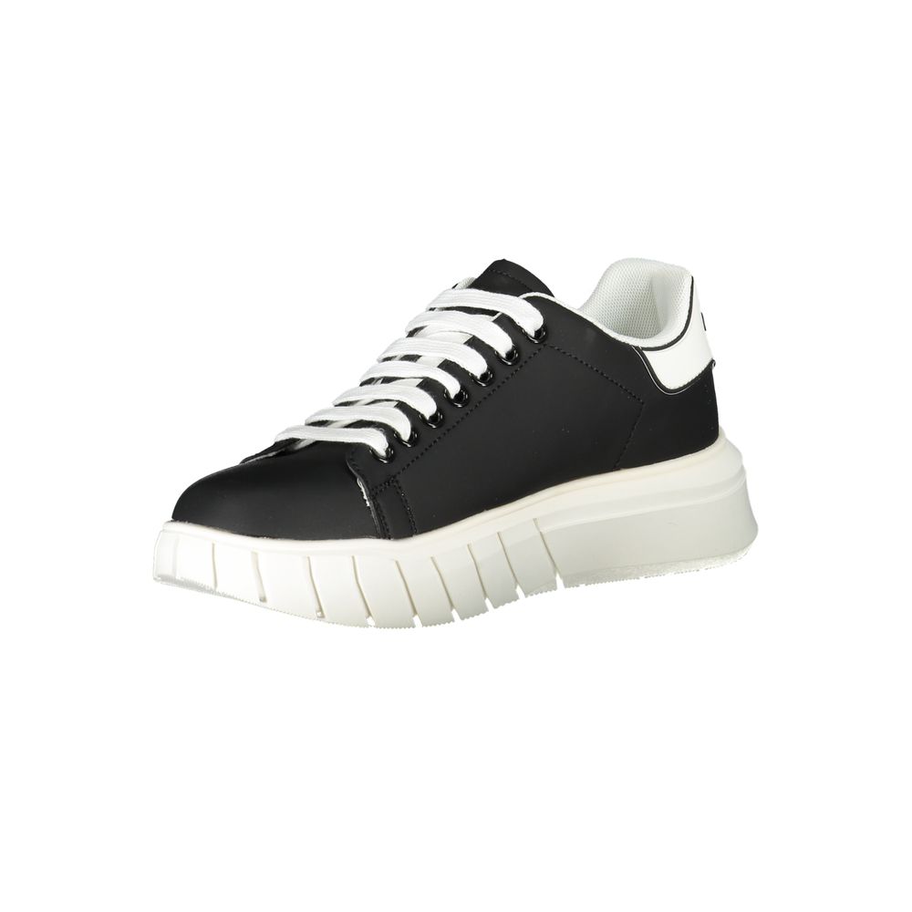 Gaelle Paris Black Polyurethane Men Sneaker - ClickThatClicks 