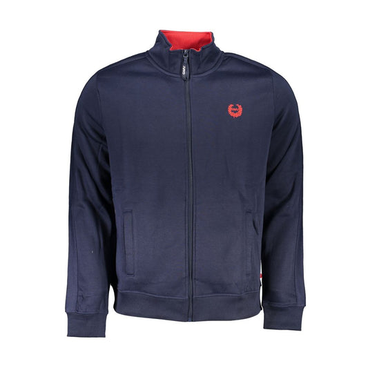 Gianmarco Venturi Blue Polyester Men's Sweatshirt - ClickThatClicks 