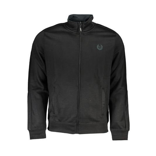 Gianmarco Venturi Black Polyester Men Sweatshirt - ClickThatClicks 